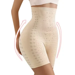 Culotte gainante ventre plat pour femme, shorty gainant taille haute, amincissant et lissant le dos, à porter au quotidien.