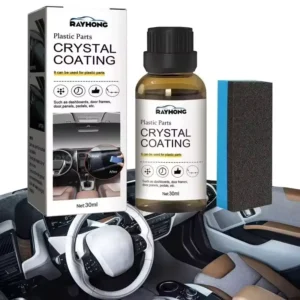 Produit de rénovation pour garnitures en plastique automobile avec revêtement cristallin
