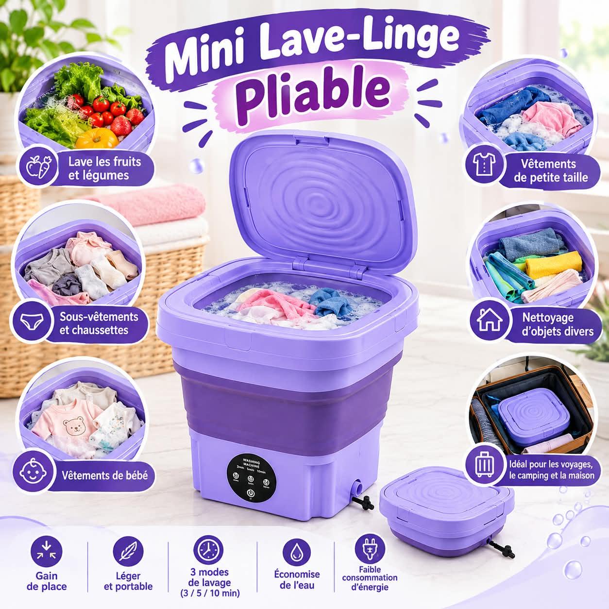 ⁦Mini Lave Linge⁩ - الصورة ⁦1⁩