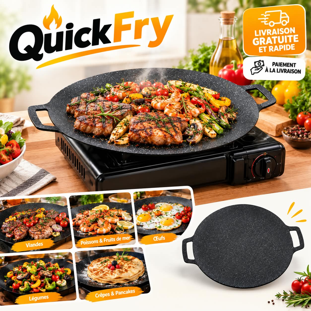 ⁦🔥 QuickFry – Cuisinez plus vite, savourez plus !⁩ - الصورة ⁦2⁩